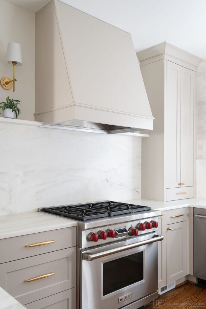 Shaker and Oak – white and white oak farmhouse kitchen remodel by Cherrydale Kitchen and Bath by Top Builders (photo 23)