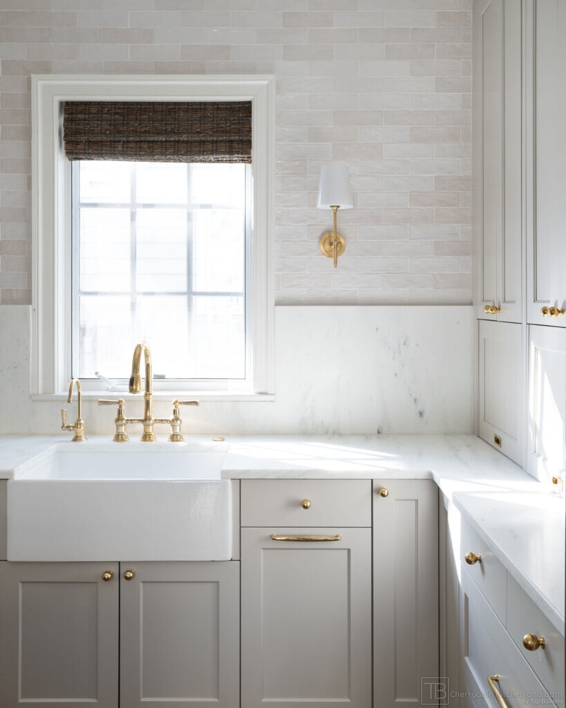 Shaker and Oak – white and white oak farmhouse kitchen remodel by Cherrydale Kitchen and Bath by Top Builders (photo 22)