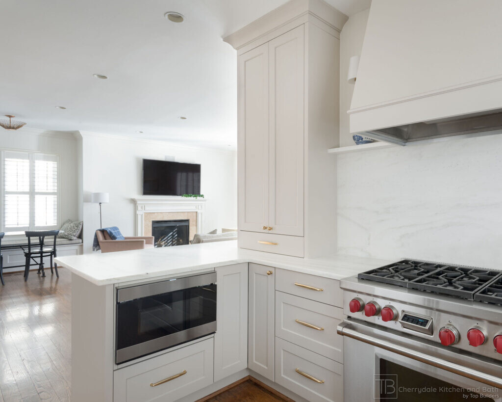 Shaker and Oak – white and white oak farmhouse kitchen remodel by Cherrydale Kitchen and Bath by Top Builders (photo 20)