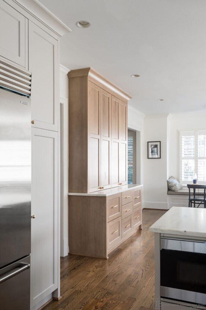 Shaker and Oak – white and white oak farmhouse kitchen remodel by Cherrydale Kitchen and Bath by Top Builders (photo 17)