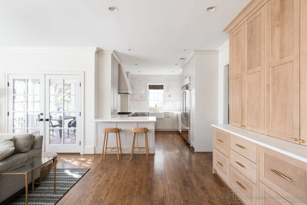 Shaker and Oak – white and white oak farmhouse kitchen remodel by Cherrydale Kitchen and Bath by Top Builders (photo 26)
