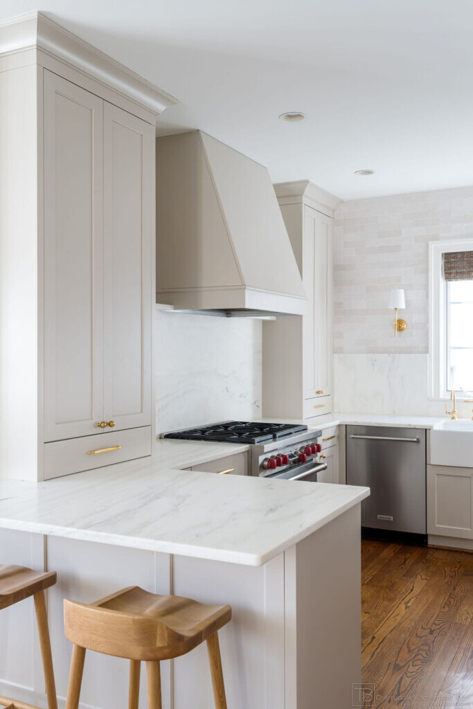 Shaker and Oak – white and white oak farmhouse kitchen remodel by Cherrydale Kitchen and Bath by Top Builders (photo 18)