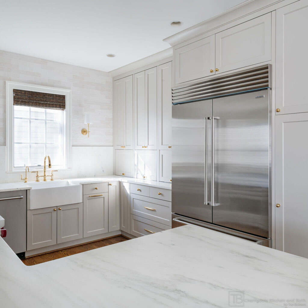 Shaker and Oak – white and white oak farmhouse kitchen remodel by Cherrydale Kitchen and Bath by Top Builders (photo 27)